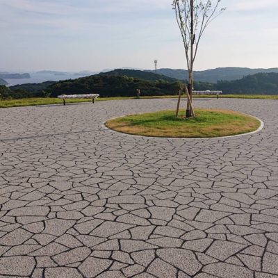 【ペーパーコンクリート】施工実績-長崎県佐世保市　俵ヶ浦半島公園