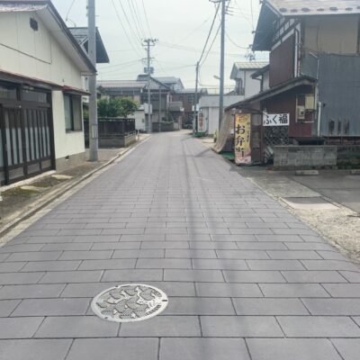 【ストリートプリント】施工実績-福島県喜多方市　歴道道り