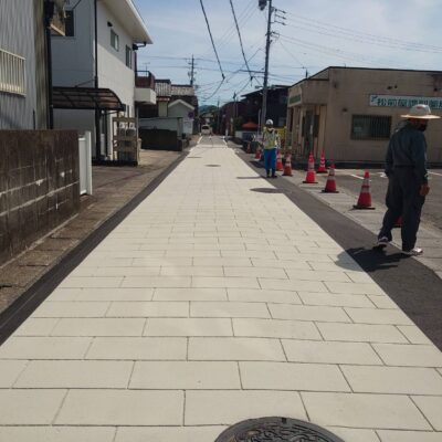 【ストリートプリント】施工実績-岐阜県関市　遊歩道等整備工事