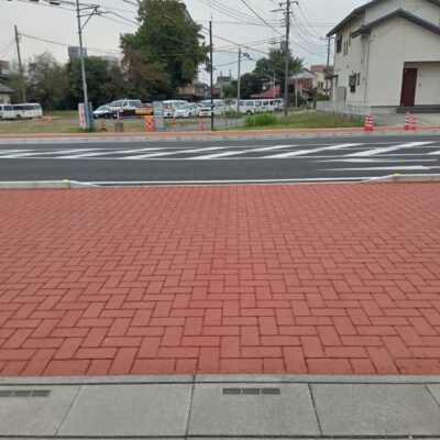 【ペーパーコンクリート】施工実績-埼玉県 深谷市 中央土地区画整理事業歩道整備工事(R4-1)