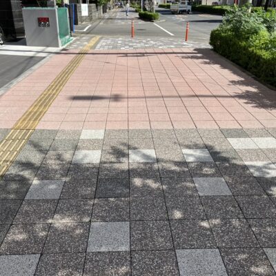 【ストリートプリント】施工実績-愛媛県松山市　錦町3丁目付近　歩道補修