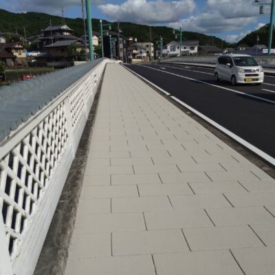 【ストリートプリント】施工実績-愛媛　内子町　橋りょう補修工事　(知清橋)