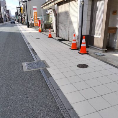 【ペーパーコンクリート】施工実績-岩手 盛岡市 南大通り