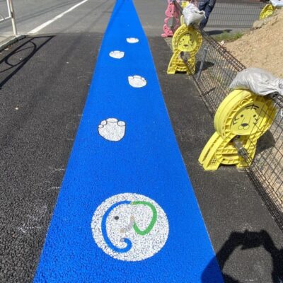 【ストリートプリント】施工実績-山口県周南市　南エントランスゾーン仮設園路整備工事
