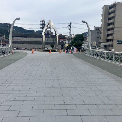 【ストリートプリント】施工実績-広島県海田町　ひまわり大橋橋りょう修繕工事