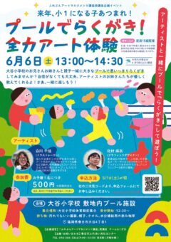 「プールでらくがき！全力アート体験」チラシ(2)のサムネイル